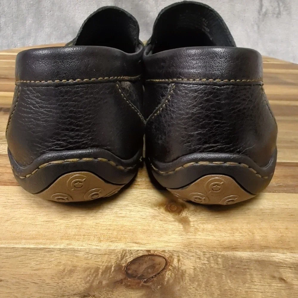 Born Mens Loafers Sizes EU‎ 42.5 US 9.5 Leather Black Comfort Driving Shoes